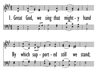 GREAT GOD, WE SING THAT MIGHTY HAND-ppt