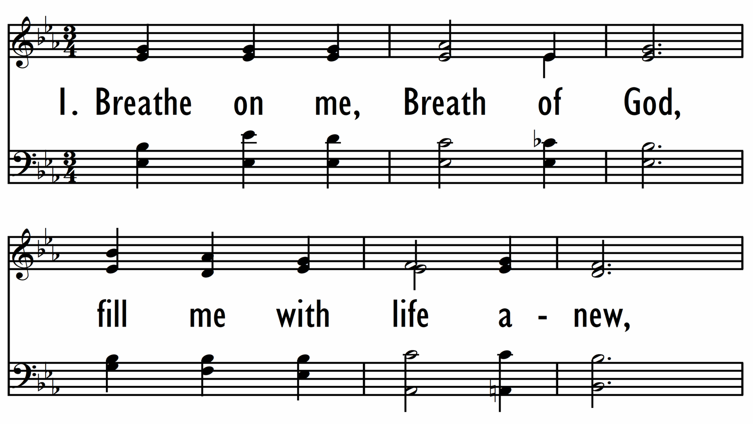 O Breathe on Me, O Breath of God - Songs