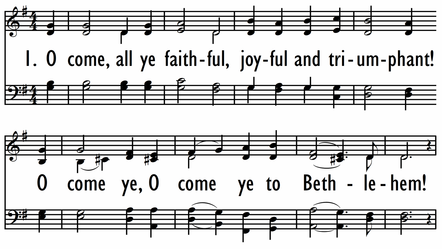 O COME, ALL YE FAITHFUL-ppt