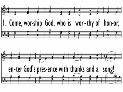 PSALM 95: COME, WORSHIP GOD-ppt