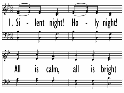 SILENT NIGHT! HOLY NIGHT - Large Font-ppt