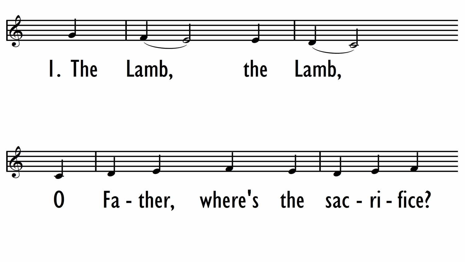 THE LAMB - Lead Line-ppt