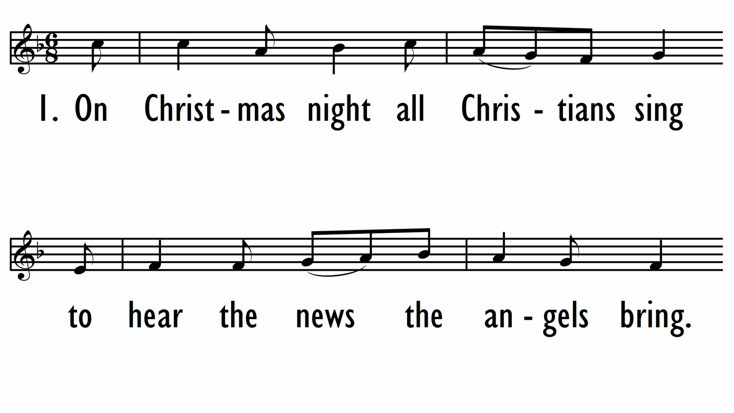 ON CHRISTMAS NIGHT - Lead Line-ppt