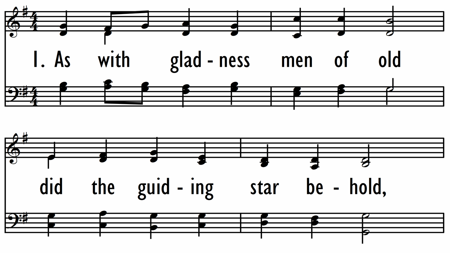 AS WITH GLADNESS MEN OF OLD-ppt