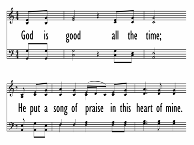 GOD IS GOOD ALL THE TIME - Chorus Only-ppt