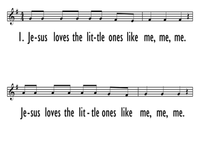 JESUS LOVES THE LITTLE ONES - Lead Line-ppt