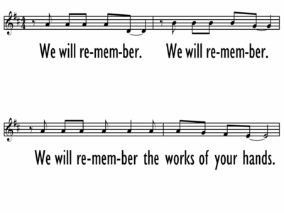 WE WILL REMEMBER - Lead Line-ppt