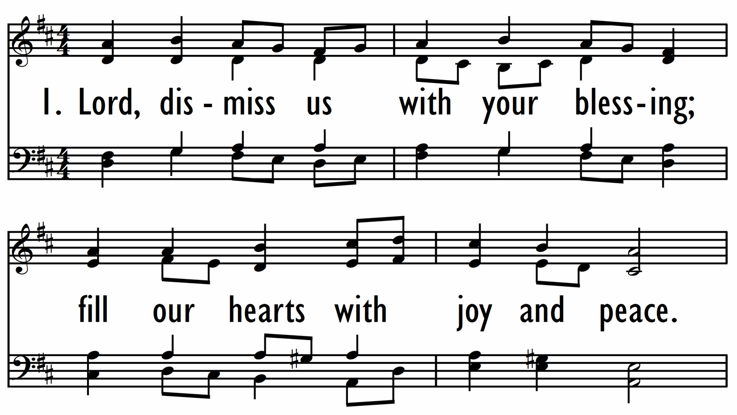 LORD, DISMISS US WITH YOUR BLESSING-ppt