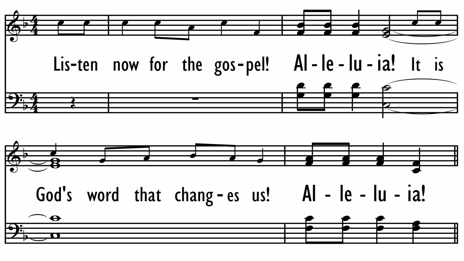 LISTEN NOW FOR THE GOSPEL-ppt