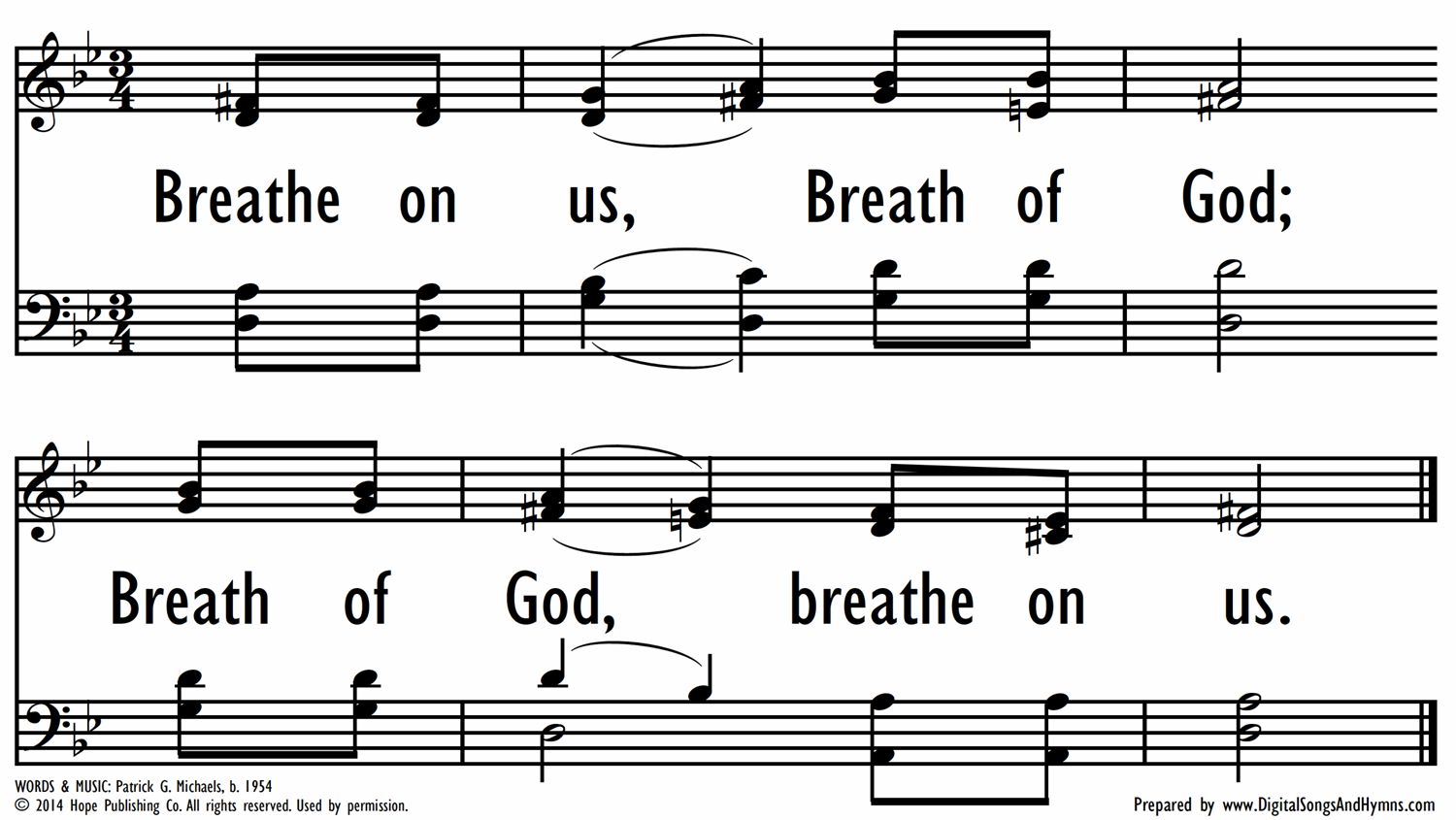 BREATHE ON US, BREATH OF GOD-ppt