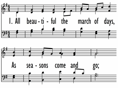 ALL BEAUTIFUL THE MARCH OF DAYS-ppt