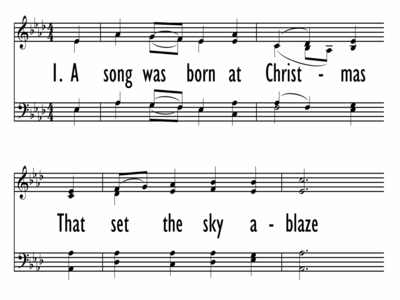 A SONG WAS BORN AT CHRISTMAS-ppt