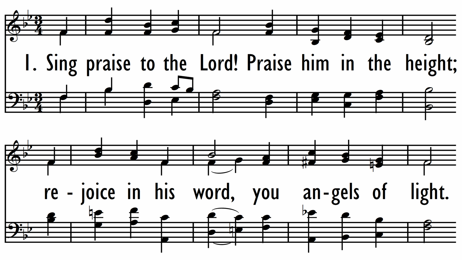 SING PRAISE TO THE LORD-ppt