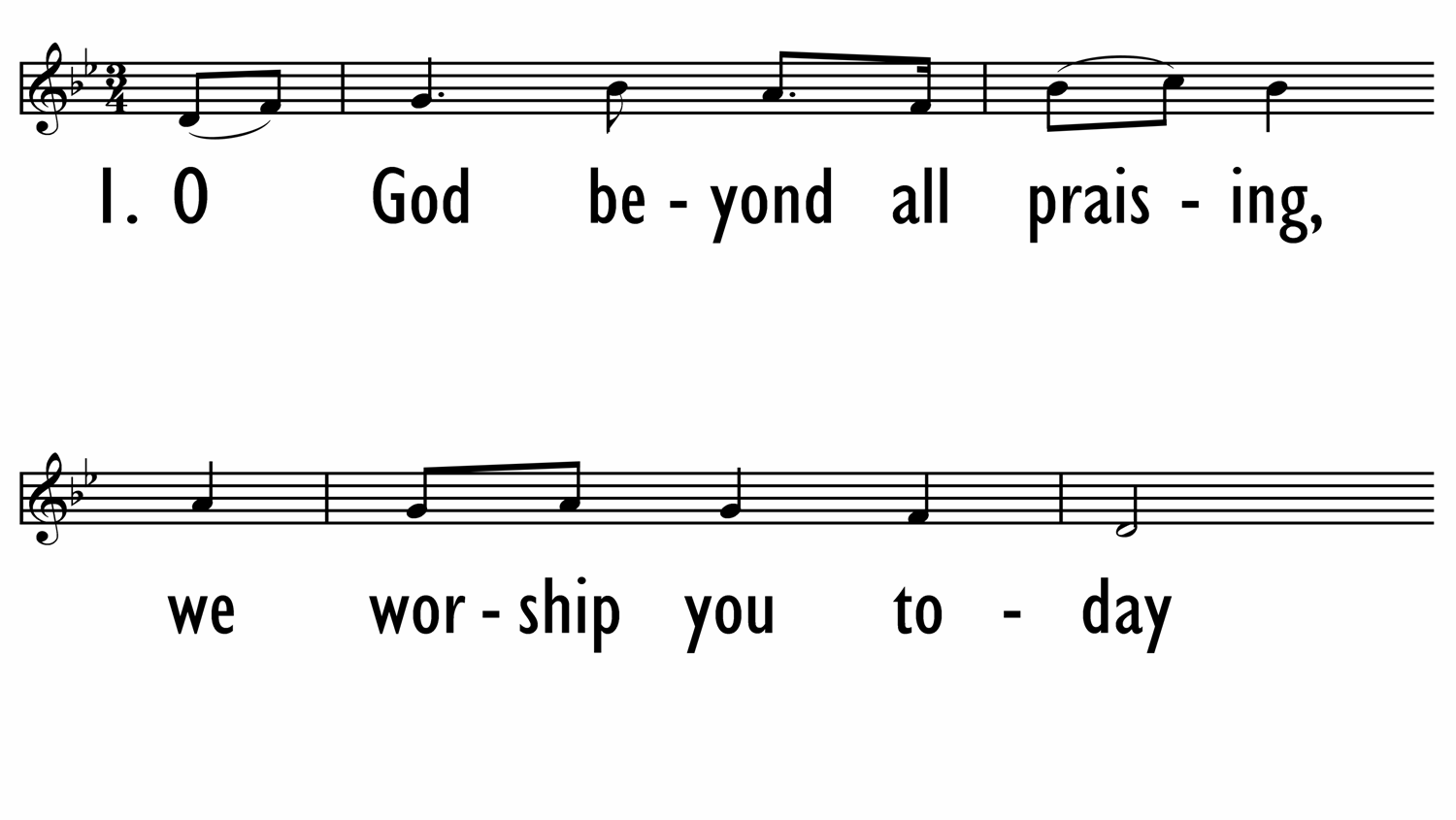 O GOD BEYOND ALL PRAISING-ppt