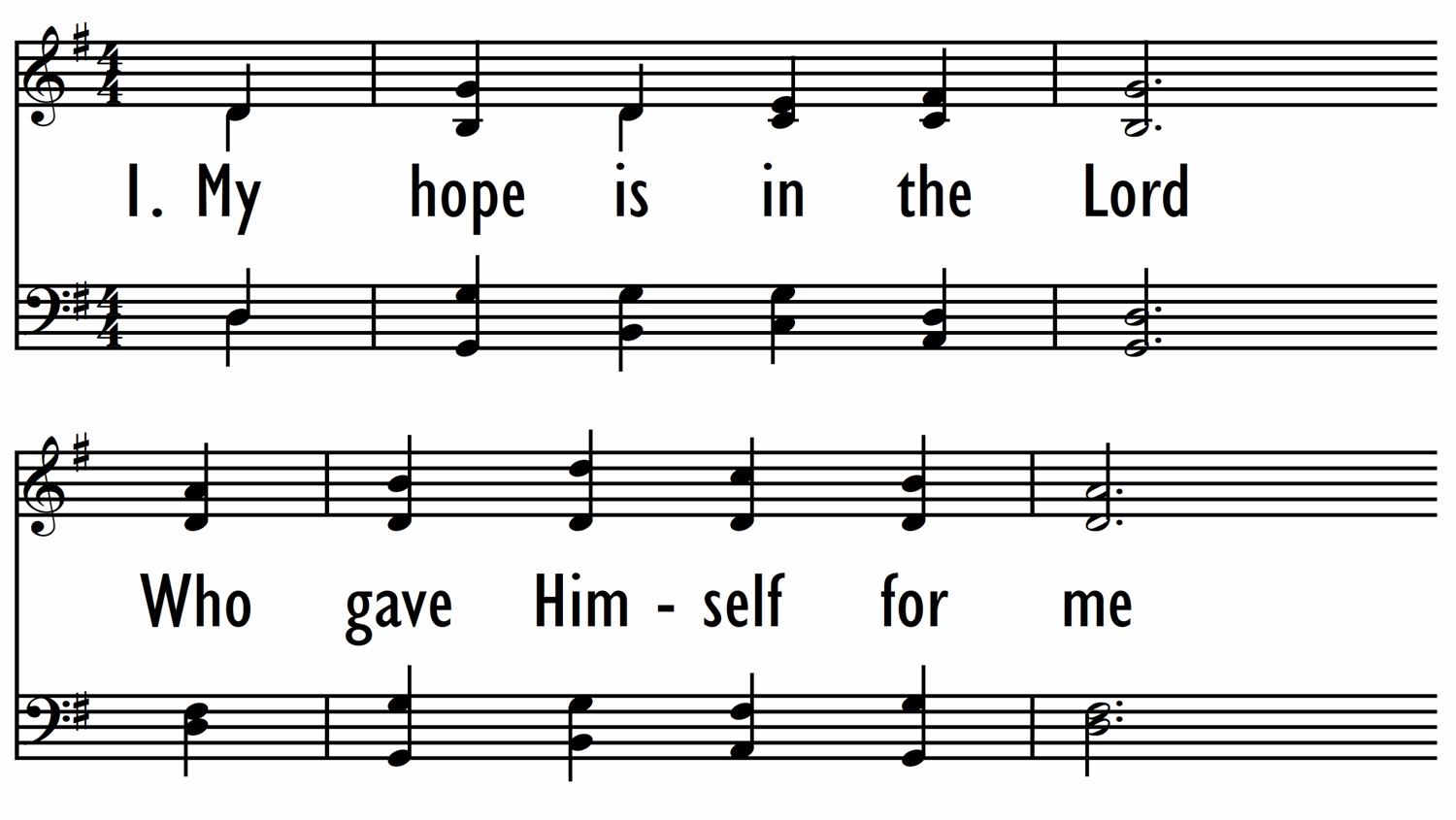 MY HOPE IS IN THE LORD - with descant-ppt