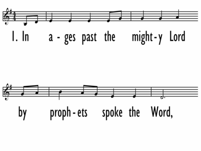 SONG OF THE PROPHETS - Lead Line-ppt