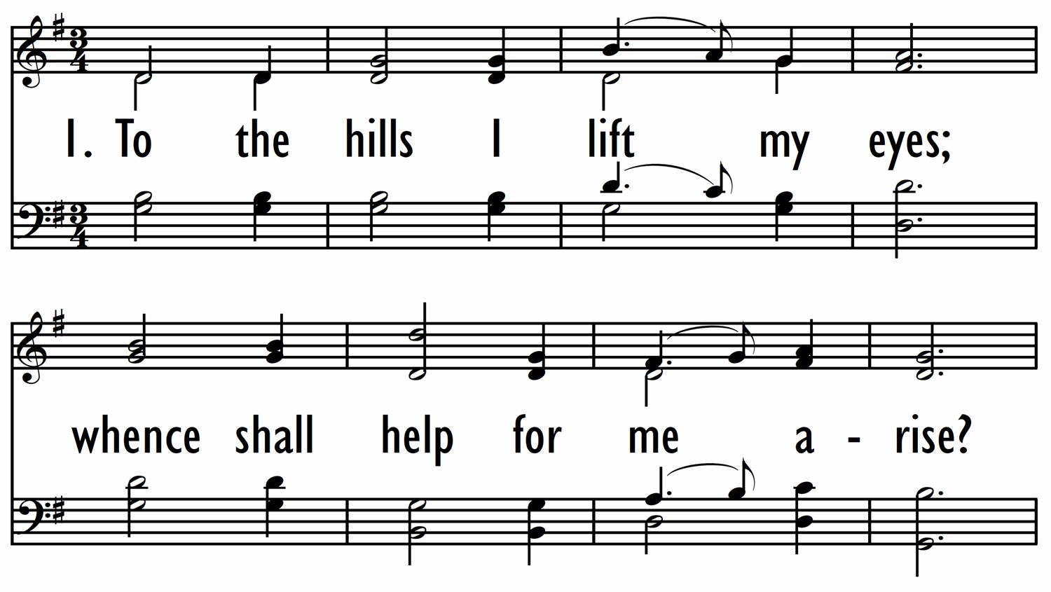 TO THE HILLS I LIFT MY EYES-ppt