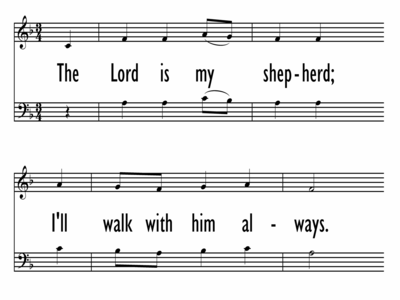 THE LORD IS MY SHEPHERD-ppt