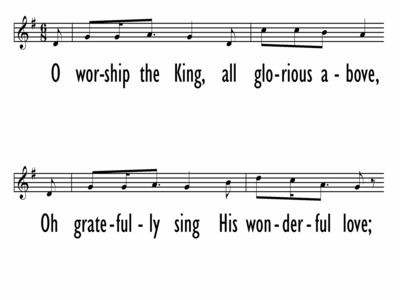 O WORSHIP THE KING - Tomlin - Lead Line-ppt