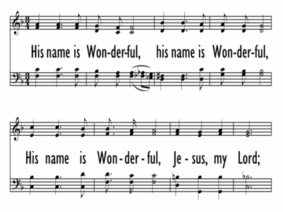 HIS NAME IS WONDERFUL-ppt