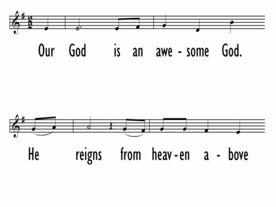 AWESOME GOD - Chorus Only - Lead Line-ppt
