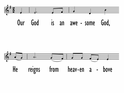 AWESOME GOD - Chorus Only - Lead Line-ppt
