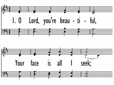 O LORD, YOU'RE BEAUTIFUL-ppt