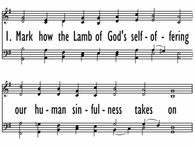 MARK HOW THE LAMB OF GOD'S SELF-OFFERING-ppt