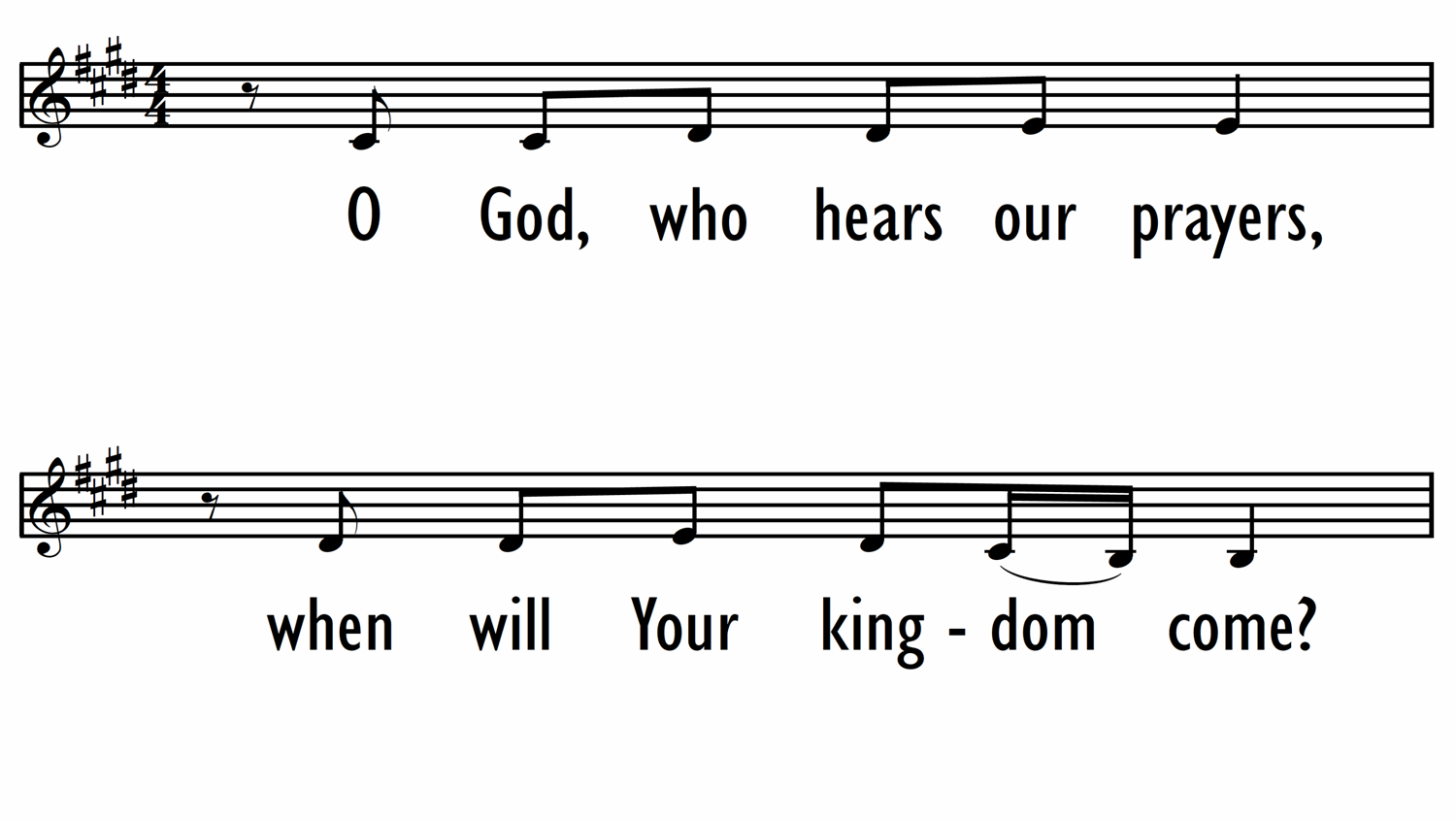 HOW LONG, O LORD? - Lead Line-ppt