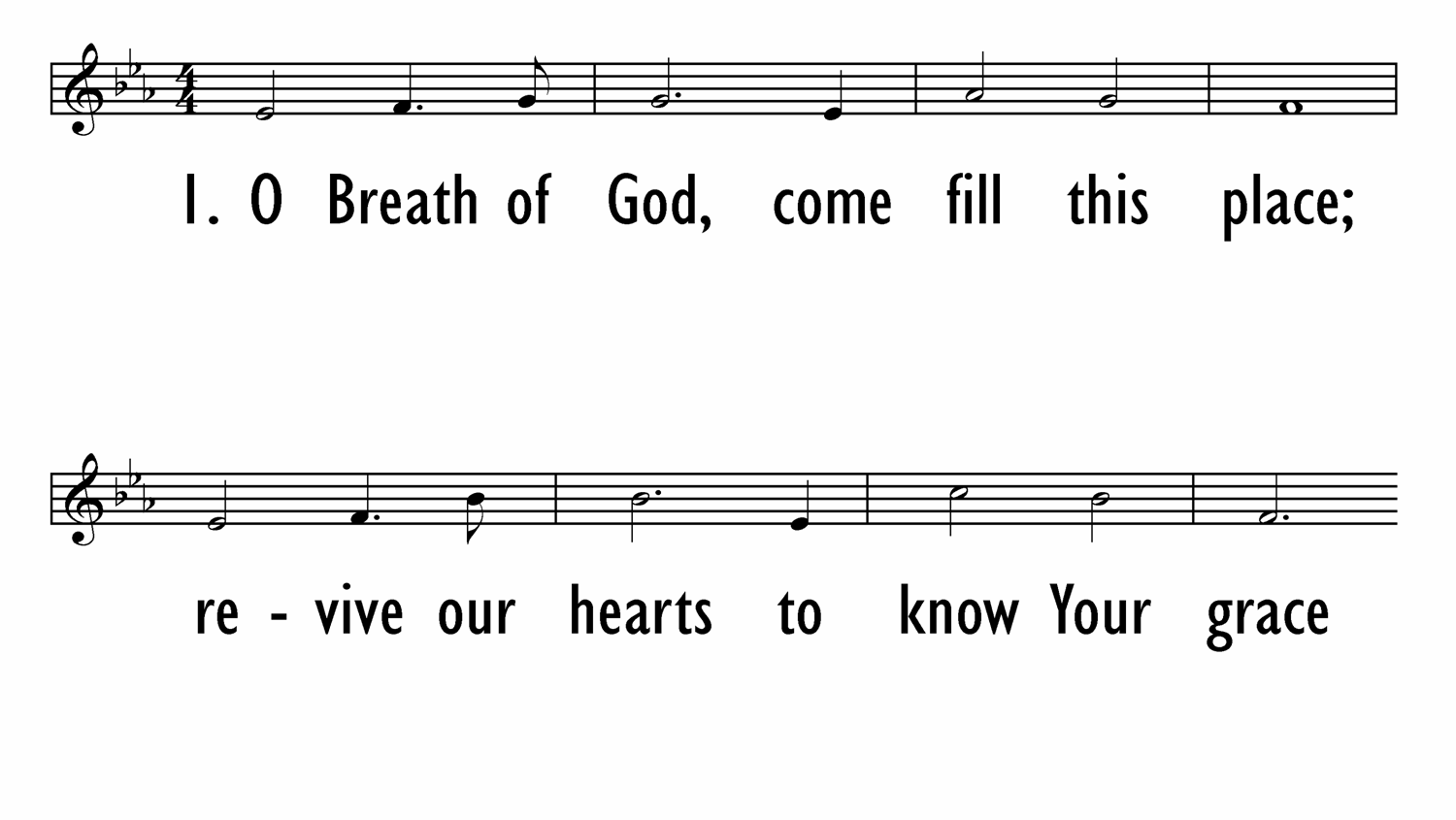 O BREATH OF GOD - Lead Line-ppt