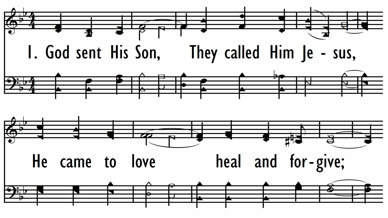 BECAUSE HE LIVES - Shape notes-ppt
