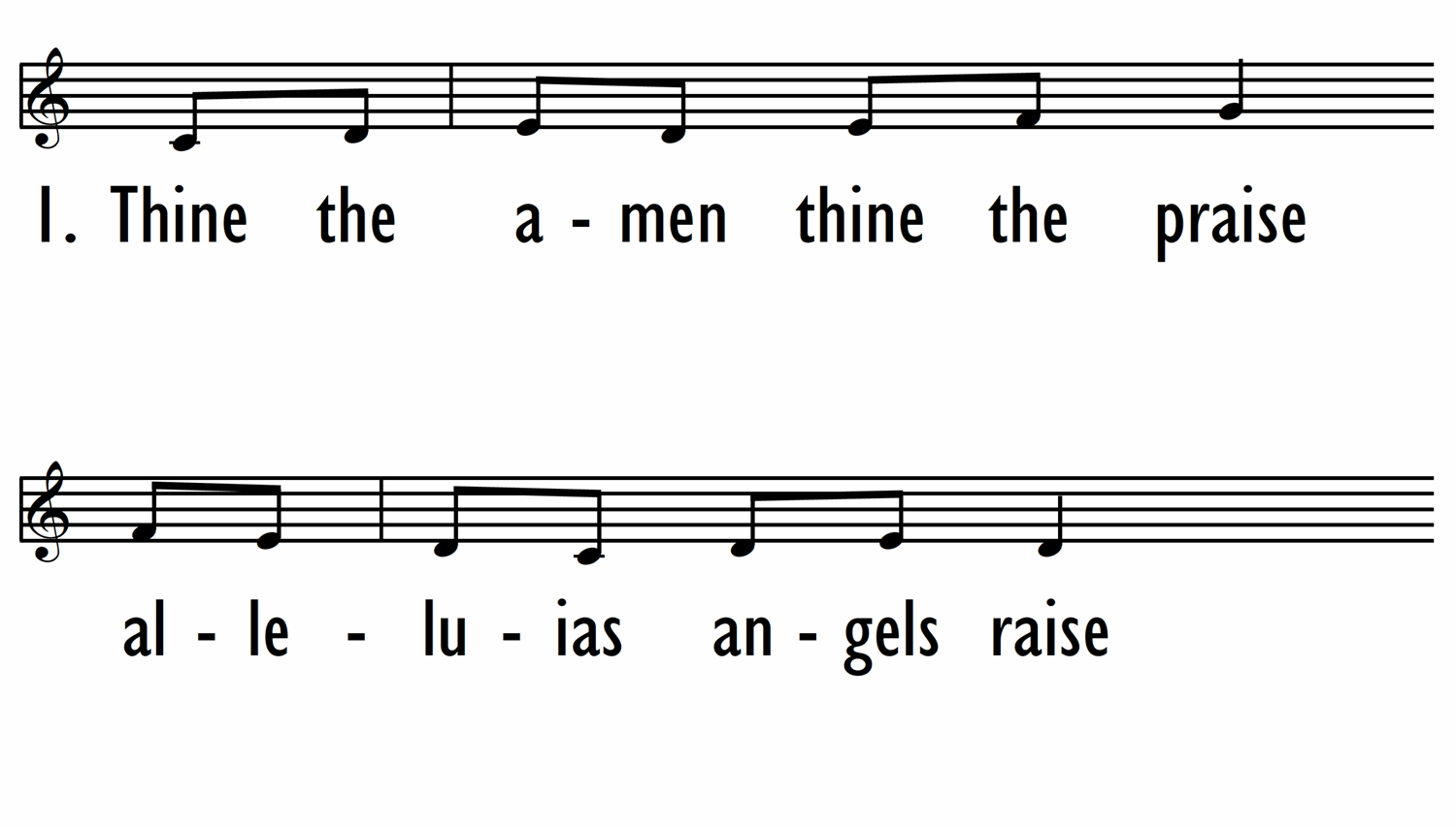 THINE THE AMEN - Lead Line-ppt