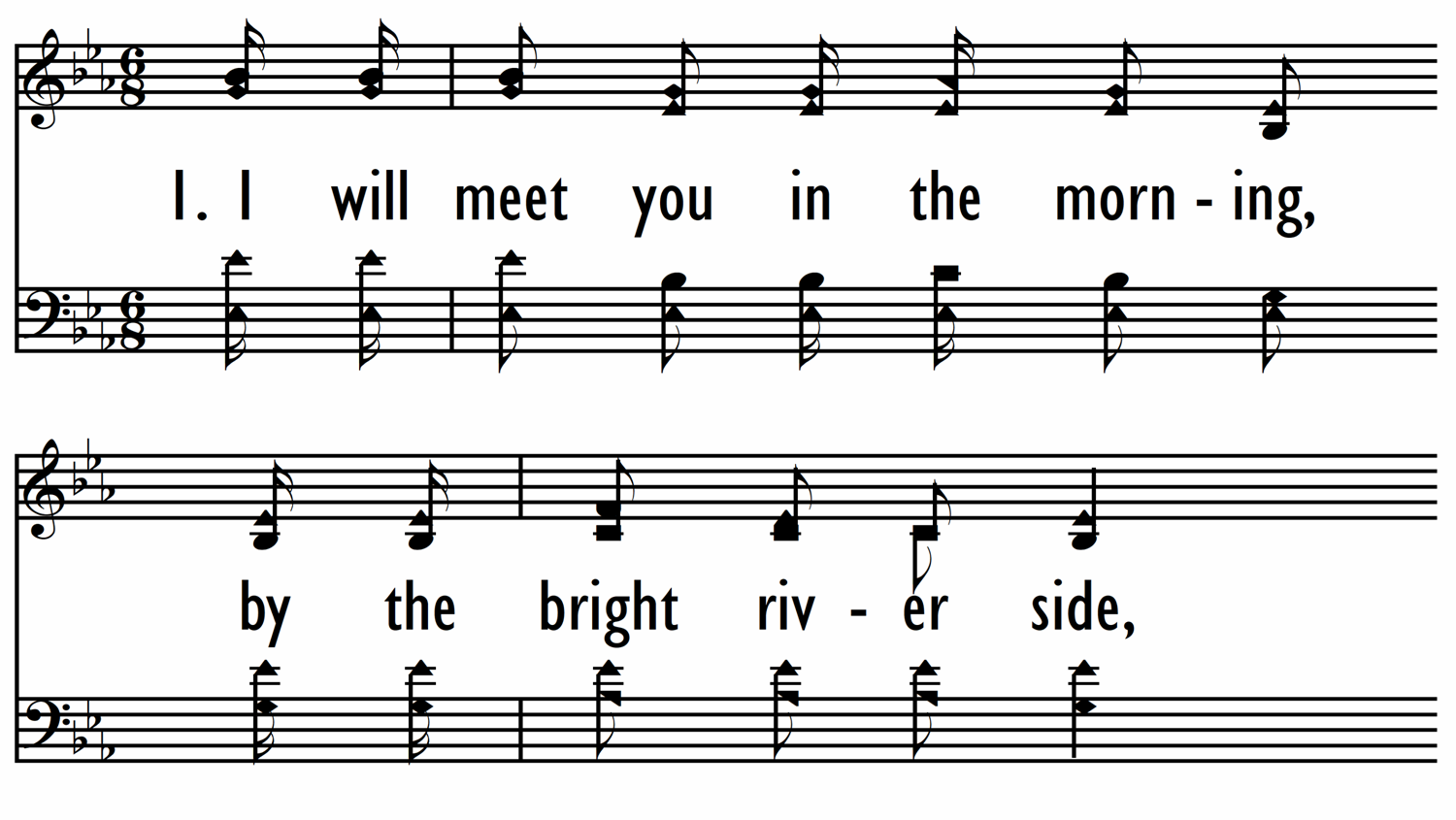 I'LL MEET YOU IN THE MORNING - Shape Notes-ppt