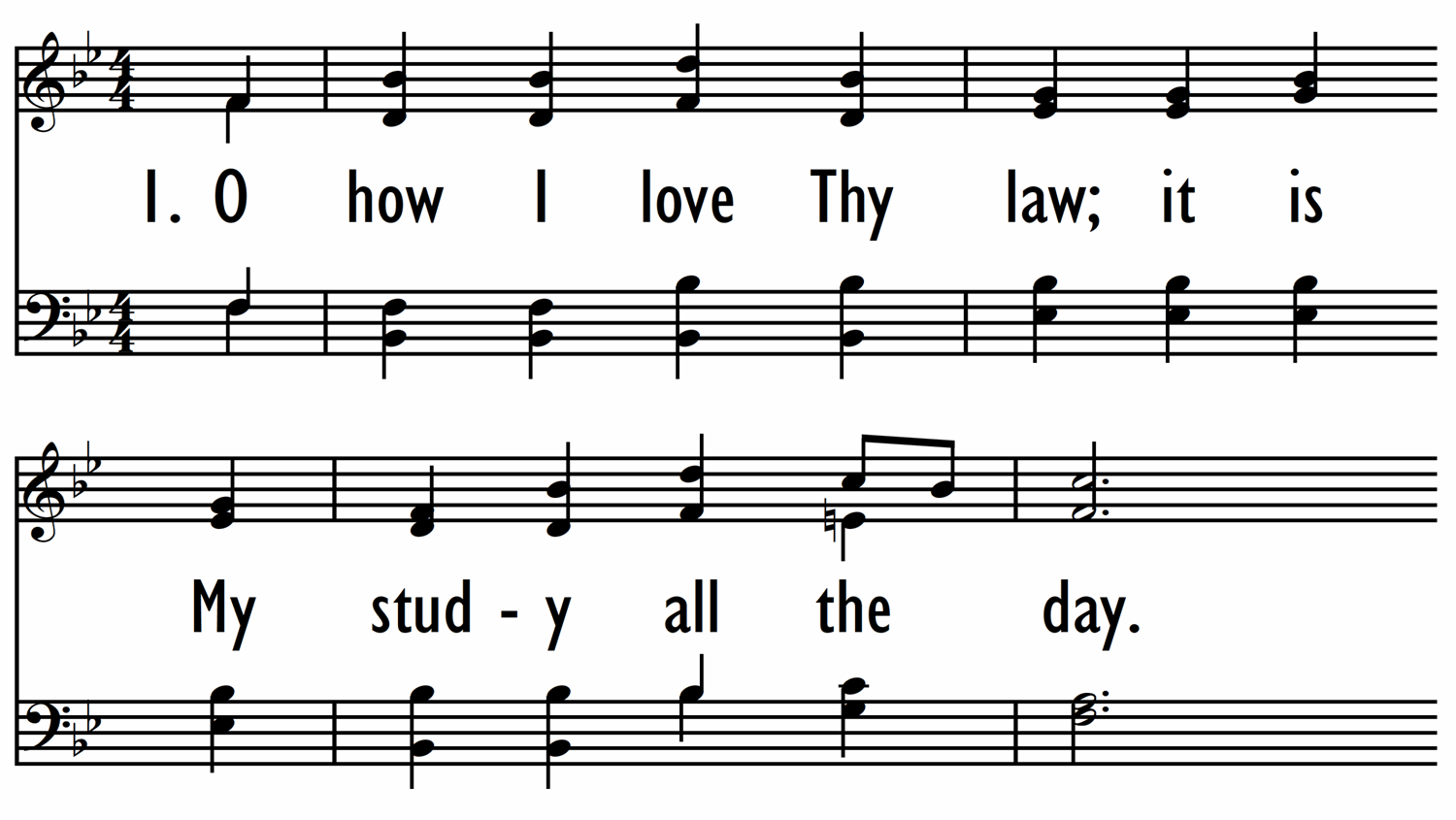 PSALM 119:97-104 (O how I love Thy law)-ppt