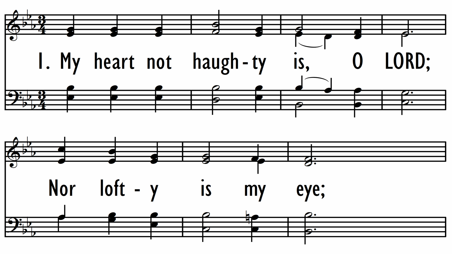 PSALM 131 (My heart not haughty is, O LORD)-ppt