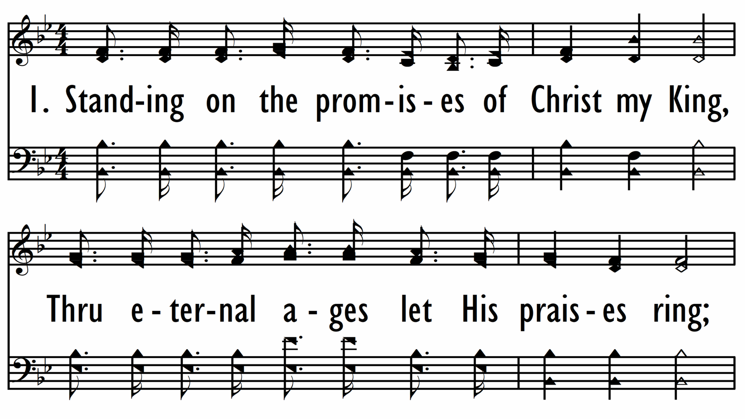 STANDING ON THE PROMISES - Shape Notes-ppt