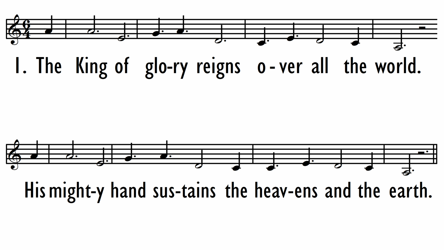 PSALM 24 (The King of Glory) - Lead Line-ppt