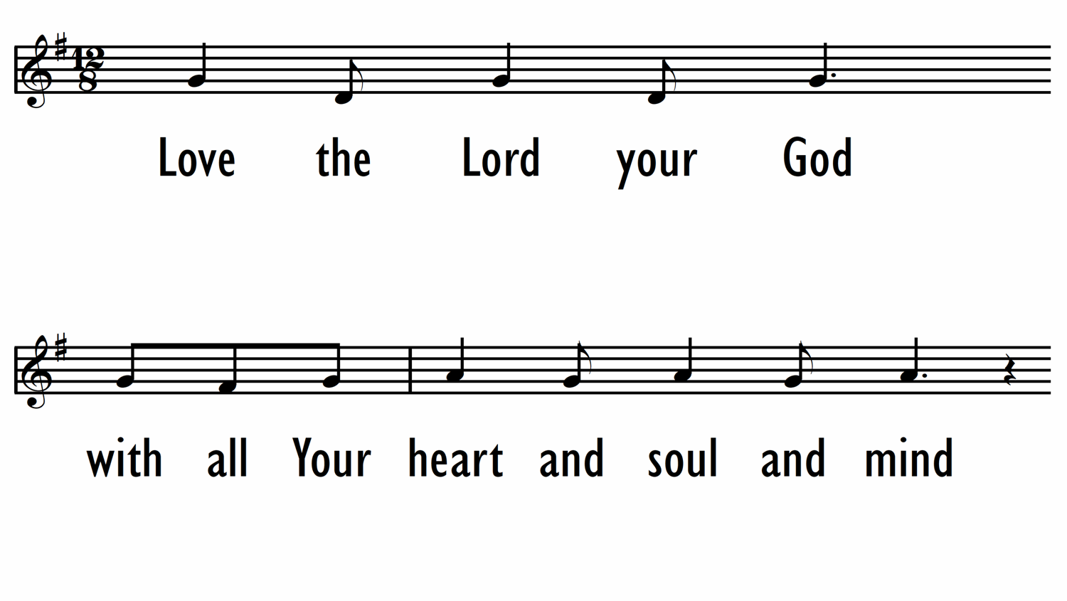 THE GREATEST COMMANDMENT - Lead Line-ppt