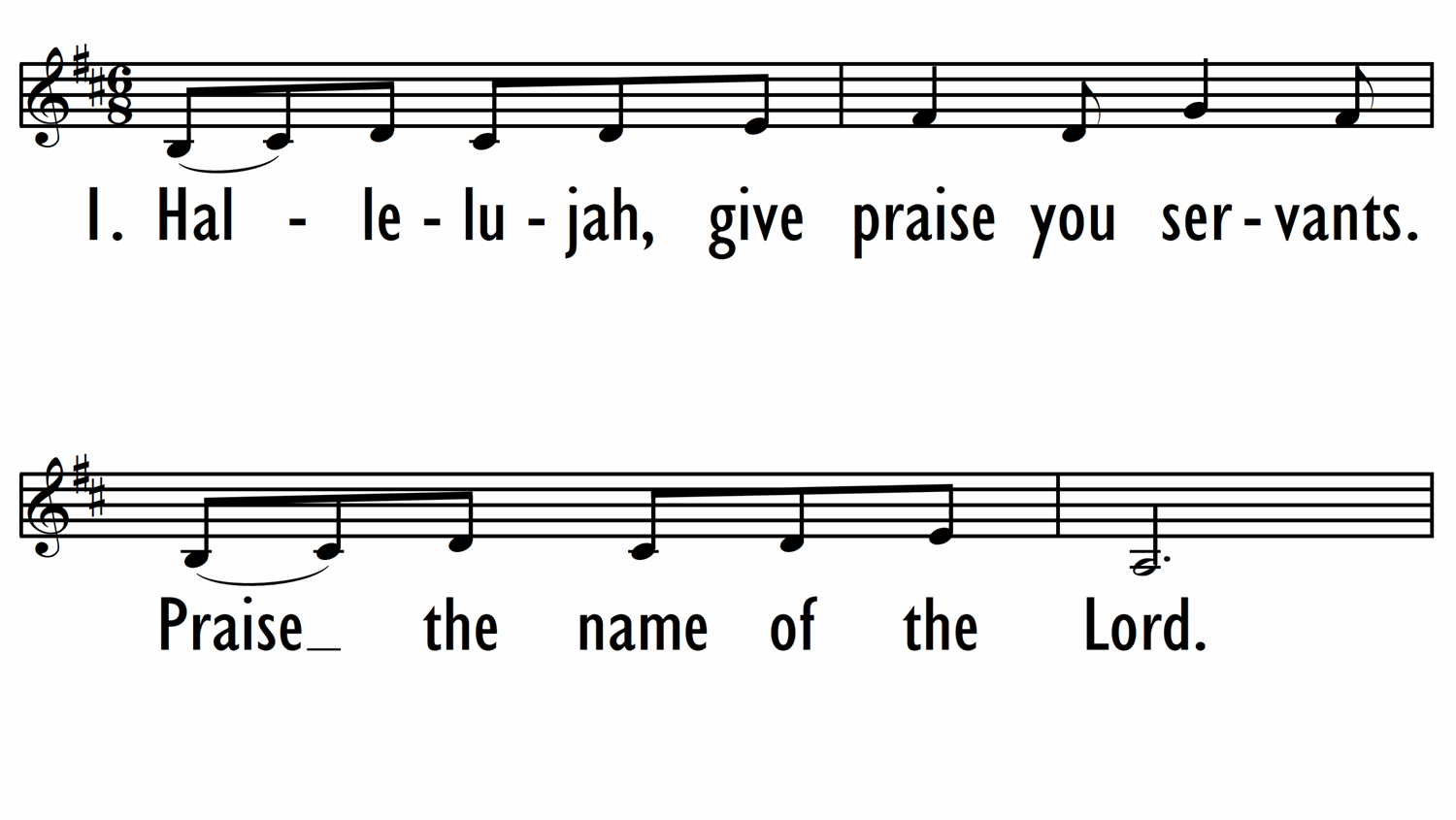 FROM THE RISING OF THE SUN (Psalm 113) - Lead Line-ppt