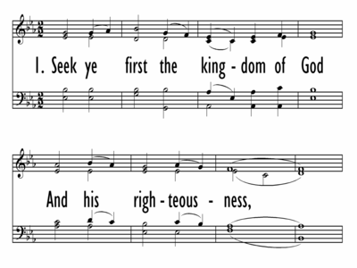 SEEK YE FIRST | Digital Songs & Hymns