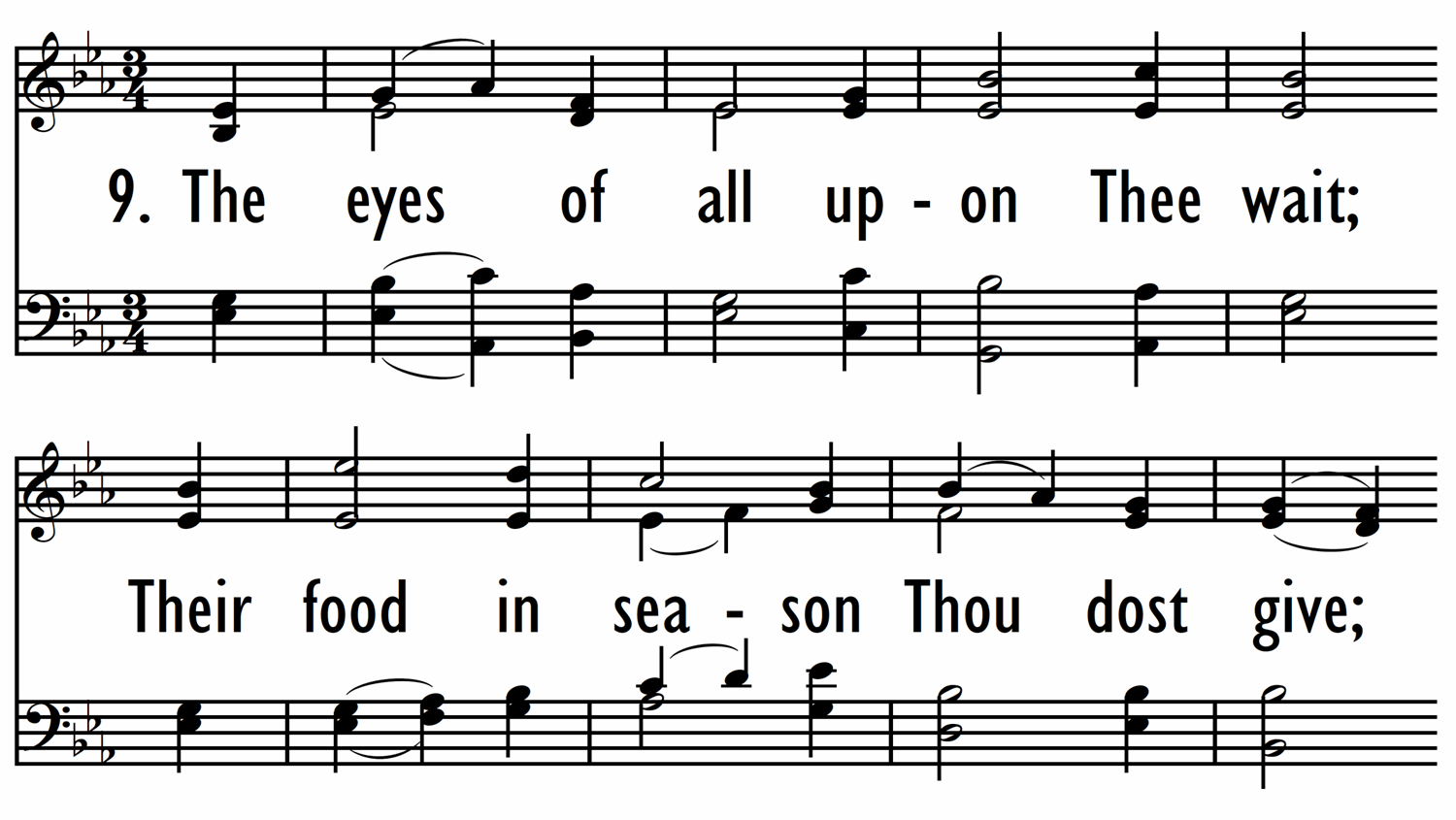 PSALM 145:15-21 (The eyes of all upon Thee wait)-ppt