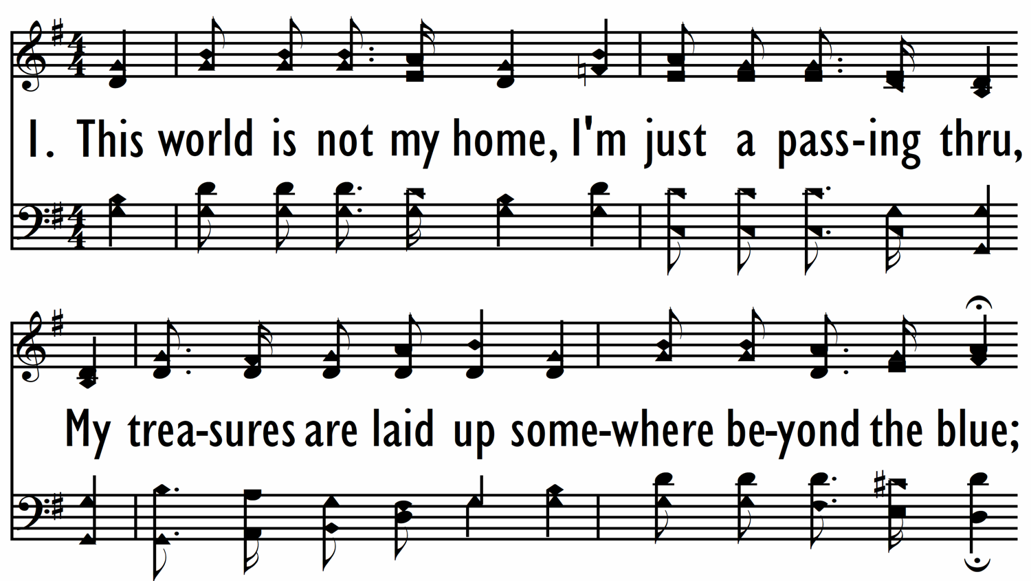 THIS WORLD IS NOT MY HOME - Shape Notes-ppt