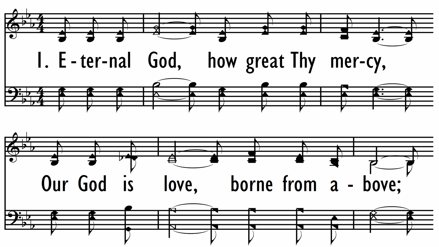 ETERNAL GOD OF MERCY - Shape Notes-ppt