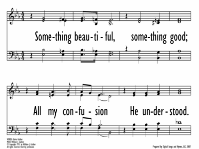 SOMETHING BEAUTIFUL - Chorus Only-ppt