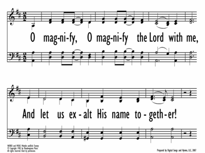 O MAGNIFY THE LORD-ppt