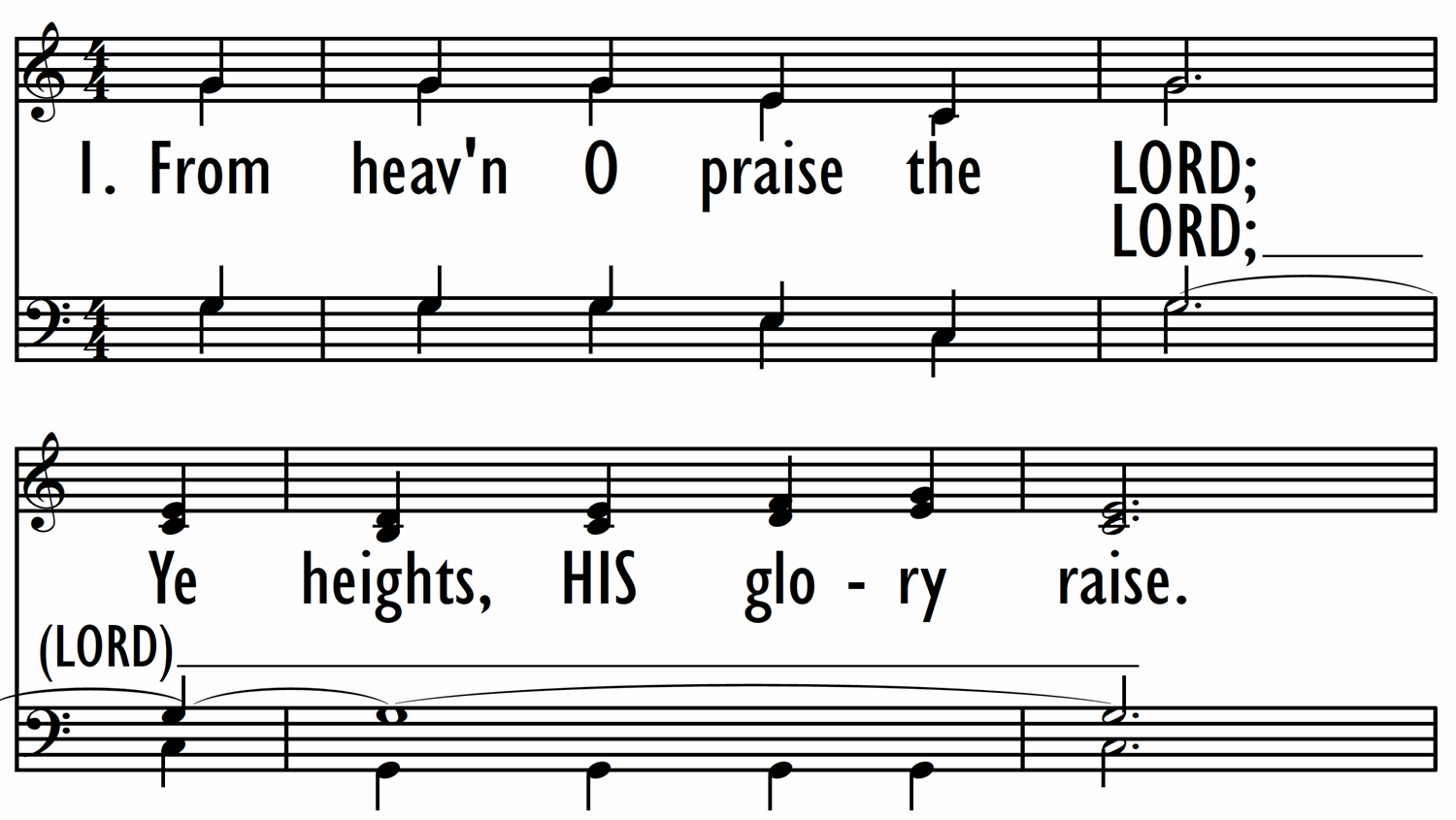 PSALM 148 (From heav'n O praise the LORD)-ppt
