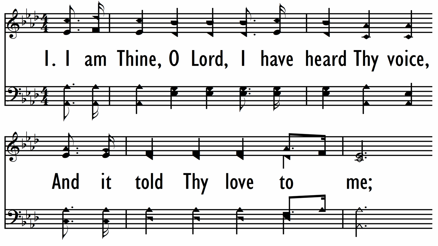 I AM THINE, O LORD - Shape Notes-ppt