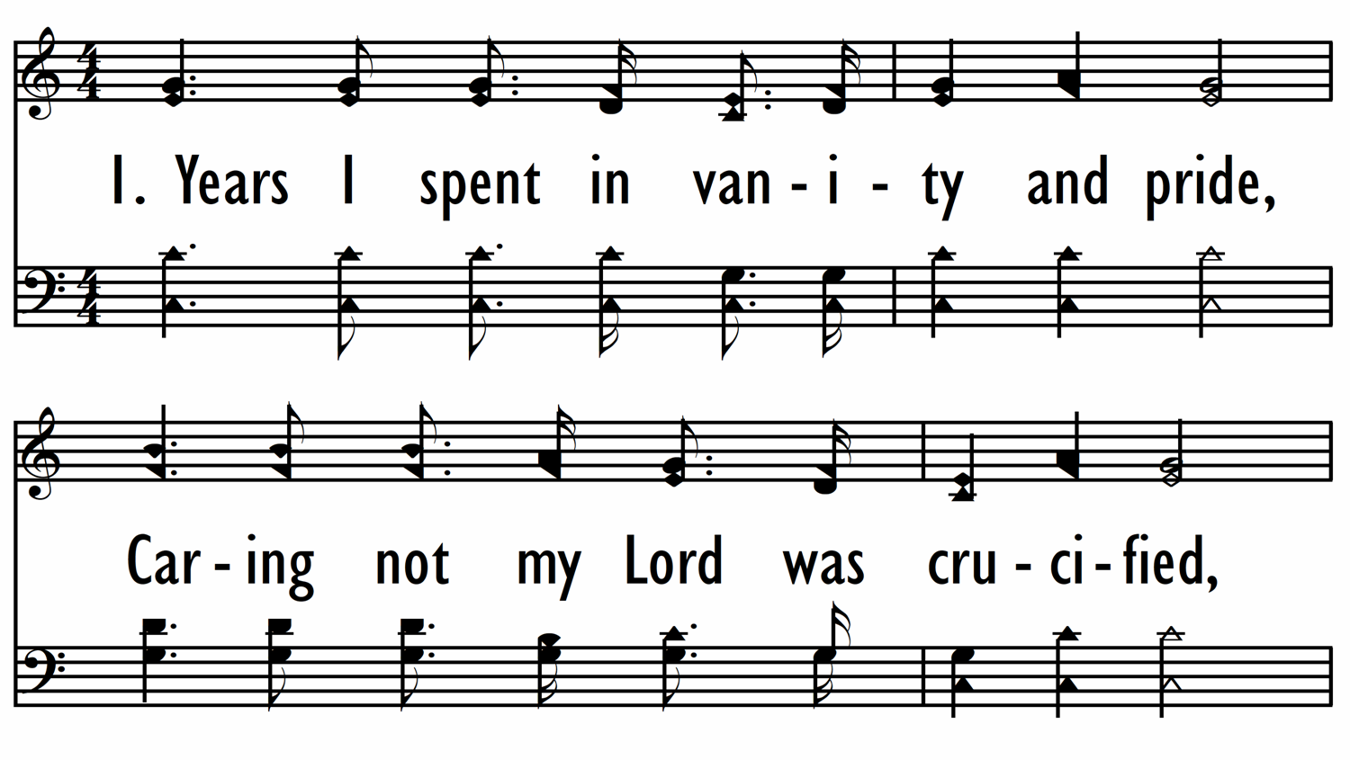 AT CALVARY - Shape Notes-ppt