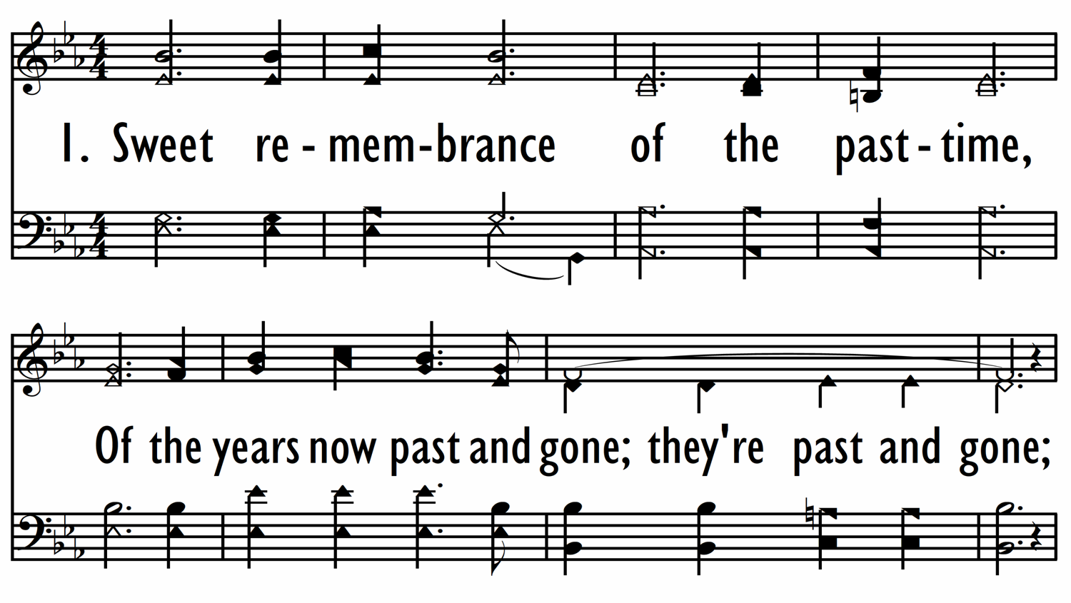 SWEET REMEMBRANCE - Shape Notes-ppt