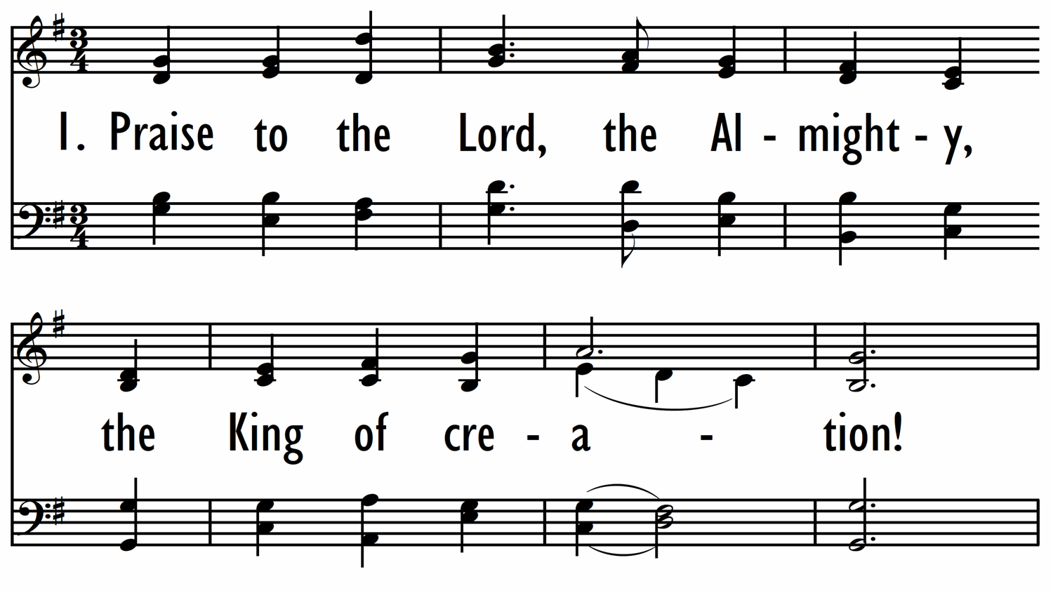 PRAISE TO THE LORD, THE ALMIGHTY-ppt